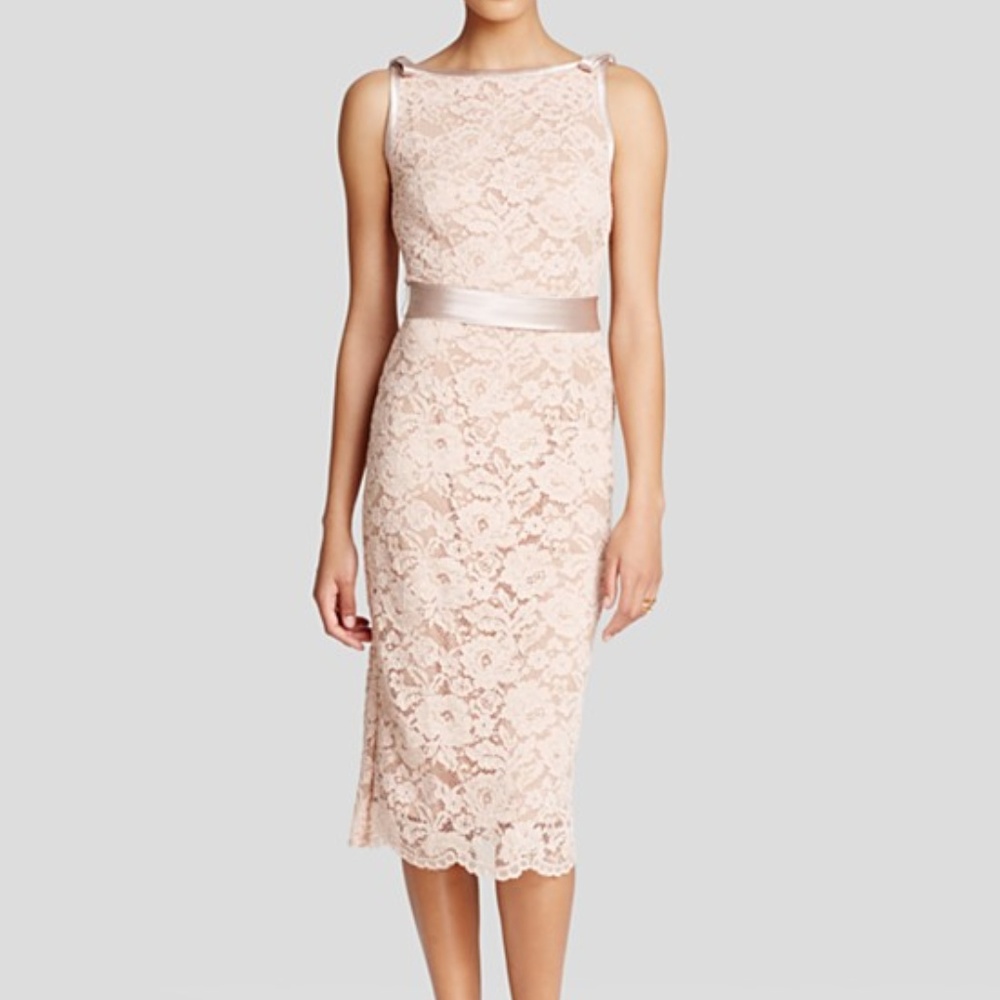 NWT ABS by Allen Schwartz Midi Lace Dress Size 2